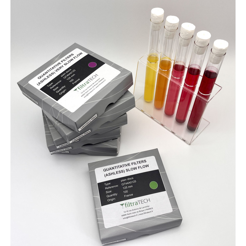 papier filtre sans cendre de filtration très lente (// whatman 43)