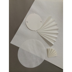 Filtres techniques crêpés 160g/m2 - 38-75μm (//whatman 520b)